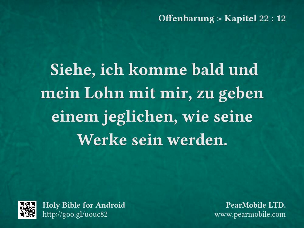 Offenbarung, Kapitel 22:12